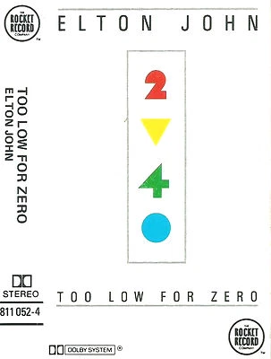 Elton John ‎Too Low For Zero CASSETTE ALBUM Australian issue Pop Rock 1983 - Image 1 of 4