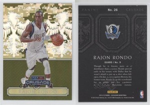 2014-15 Panini Excalibur Crusade Camouflage Rajon Rondo #26