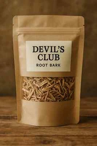 Corteza de raíz Devil’s Club C/S WildCrafted, puro Alaska Oplopanax Horridus fresco EE. UU. - Imagen 1 de 2