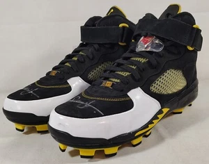 ANDRUW JONES TEAM ISSUE NIKE AIR FORCE 1 JORDAN FUSION 5 SHOE SIGNED GAME CLEATS - Picture 1 of 11