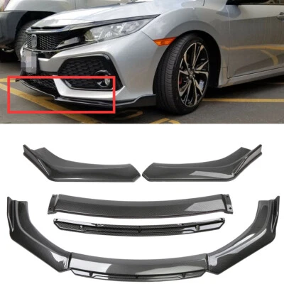 For Honda CR-V EX Sport Front Bumper Lip Splitter Chin Spoiler Carbon Fiber Foto 1 de 4