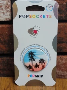 Poignée et support pour téléphone portable PopSockets PopGrip - Coucher de soleil tropical - 801219 - Photo 1 sur 2