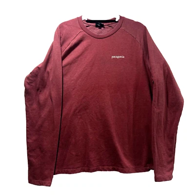 Camisa PATAGONIA Algodón Orgánico Manga Larga Mediana Borgoña Usada Usada Foto 1 de 4