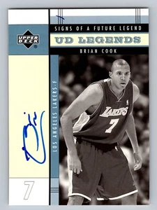 Brian Cook 2003-04 UD Signs of a Future Legend Rookie Auto #FL-BC Lakers RC - Imagen 1 de 2