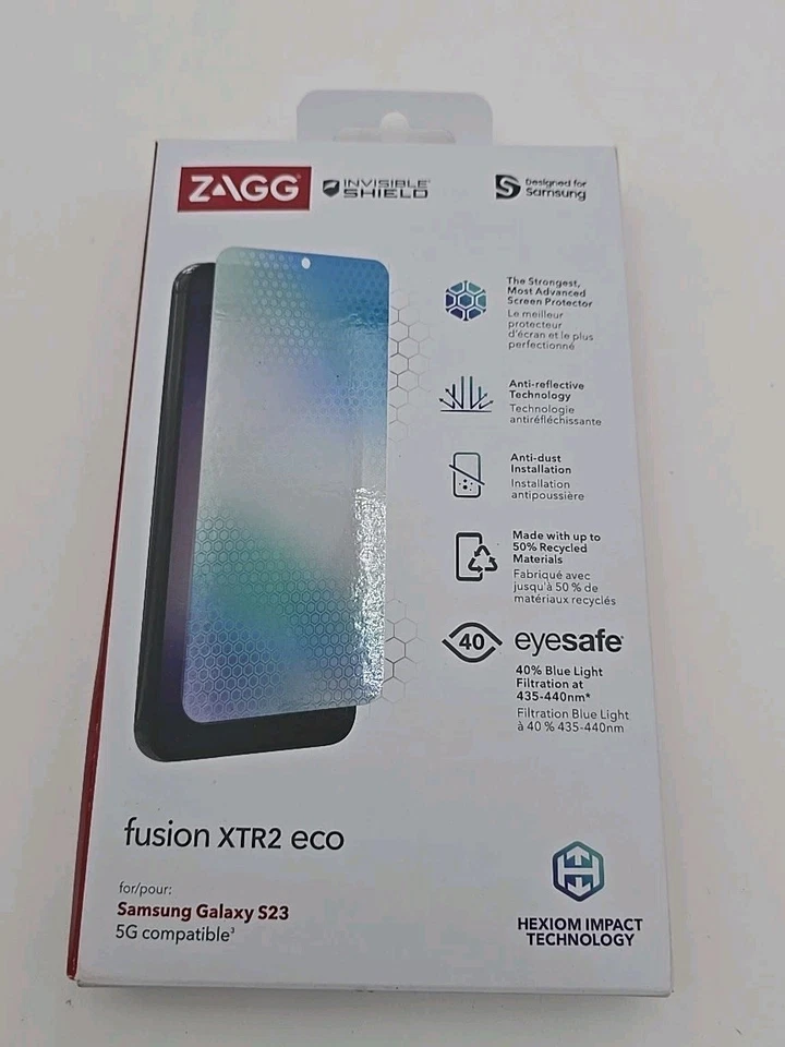 Zagg Invisibleshield Fusion XTR2 Eco Screen Protector For Samsung Galaxy S23