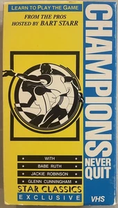Champions Never Quit VHS            Glenn Cunningham, Jackie Robinson, Babe Ruth - Bild 1 von 3