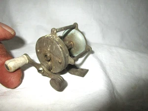 Small vintage Trade Mark L Fishing Reel Small Bait cast Fishing Reel Stamped 60 - Picture 1 of 6