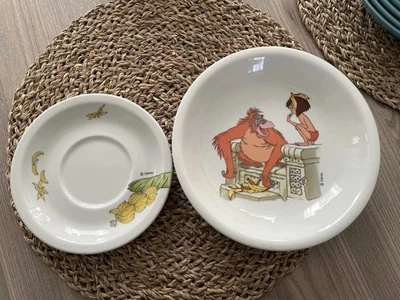 Seltmann Weiden Geschirr Disney Dschungelbuch Rarität Kinder Teller Schüssel ❤️ - Bild 1 von 2
