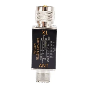 10W SWR Meter With Indicators Interface Standing Wave Ratio Tester 1-30MHz Hot - Zdjęcie 1 z 12