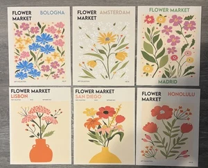 Pack de 6 fotos de mercado de flores - Imagen 1 de 1