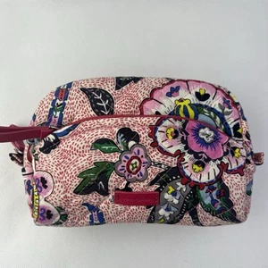 Vera Bradley Borsa Organizer Trucco Cosmetico Donna Cotone Mini - Foto 1 di 10