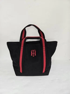Tommy Hilfiger Fabric Black &  Red Tote Handbag  - Image 1 of 4
