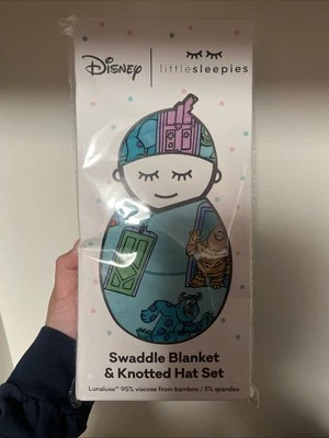 Little Sleepies Monsters Inc. Juego de pañales y sombreros Scream Team NUEVO Foto 1 de 2