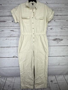 Women’s Short Sleeve Boilersuit- Universal Thread Cream 12 - Picture 1 of 13