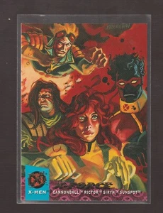 Tarjeta Cannonball Rictor Siryn Sunspot Marvel Fleer Ultra X-Force #117 - Imagen 1 de 2