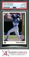 1989 UPPER DECK #205 ANDRE DAWSON CUBS HOF PSA 10 B3700011-670