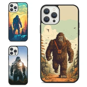 For iPhone 11 12 13 14 15 Pro Max Mini bigfoot camping mountains Rugged - Picture 1 of 25