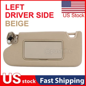 Beige Left Driver Side Sun Visor w/Lights For Nissan Altima 2013-2018 964013TA2A - Foto 1 di 6
