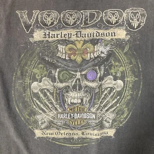 Harley Davidson Voodoo New Orleans Distressed Sleeveless Tank T-Shirt Herren XXL - Bild 1 von 14