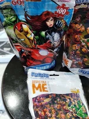 Marvel Avengers Montar Puzzle 100 Piezas 2 Despicable Me 48 Piezas Bolsas Selladas Foto 1 de 4