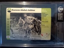 Beckett 9 MINT   Kareem Abdul-Jabbar Lakers    Grolier Card #91-11    Dated 1997