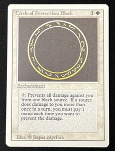 Circle of Protection: Black Revised Edition 1994 NM Near Mint Vintage MTG Magic - Bild 1 von 2