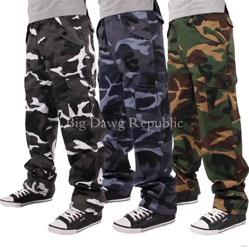 Buy Alamo Men’s Straight-fit Cargo Combat Trousers 6 pocket Workwear full Pants – Best Price & Deal