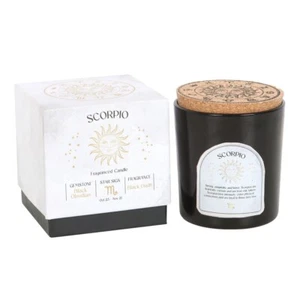 Scorpio Black Oudh Gemstone Zodiac Candle - Picture 1 of 1