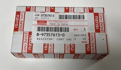 GENUINE ISUZU N75 CONTROL UNIT RESISTOR 8-97357613-0 - Image 1 of 3