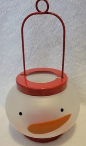 Colgador de velas Holiday muñeco de nieve decoración 9" de alto - Imagen 1 de 7