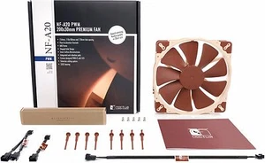 Noctua NF-A20 PWM 200mm x 30mm 4-Pin PWM Fan 59.3CFM 10.7dBA @ 550 RPM - Picture 1 of 3