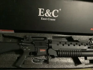 E&C M16a3 with M203 Colt Horse Marking Airsoft AEG Brand New in Box - Picture 1 of 6