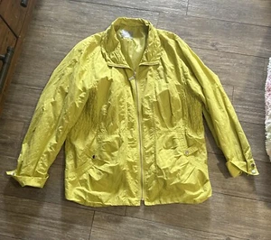 Yarra Trail Woman Jacket Large Yellow Genuine - Picture 1 of 12