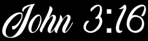 John 3:16 Decal, Christian, Religous, JDM Decal for Car, Windows, Outdoors, etc. - Picture 1 of 5