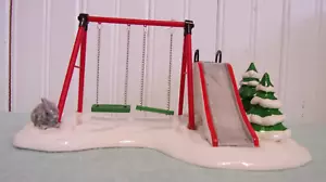 Department 56 Winterspielplatz Original Schneedorf #5436-4 Keramik mit Box - Bild 1 von 7