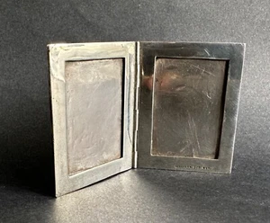 Porte photo cadre de voyage miniature Mexico argenté massif sterling silver 925 - Picture 1 of 11