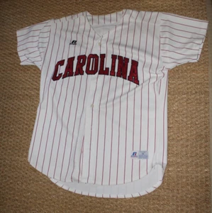 USC Gamecocks GAME WORN BASEBALL PINSTRIPE JERSEY #11 Gamecock Collectors L@@K - Picture 1 of 4