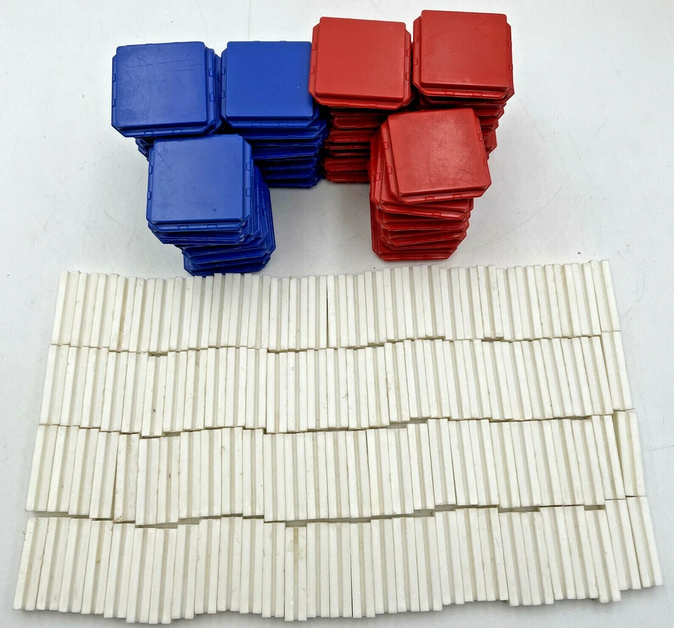 Tupper Toys Lot Build O Fun Blocks Connectors Tupperware Vintage 161 Pieces - Image 1 of 4