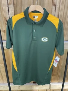 NFL Green Bay Packers TX3 Cool Short Sleeve Polo Shirt Mens Size Small NWT Green - Picture 1 of 4