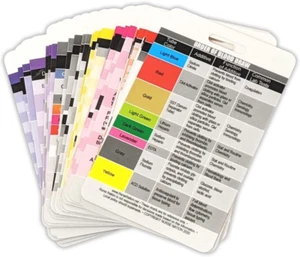 Nurse Nation 30 Vertical Nursing Badge Reference Cards - Lab Values, EKG, Vit... - Picture 1 of 12