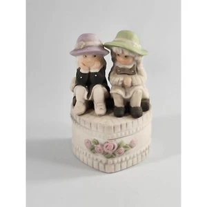 1998 Enesco "We're Two of a Kind" Figur Schmuckschatulle #472484 - Bild 1 von 6