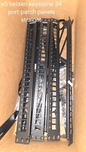 LOT of 5 Belden 24-Port Patch Panels (1 New + 4 Used) Network Equipment - No Ret - Picture 1 of 1