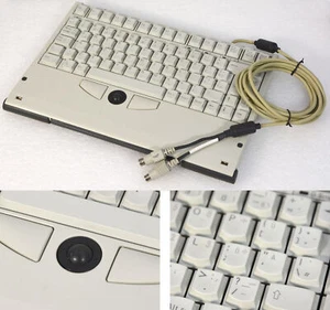 TASTATUR MIT TRACKBALL SIEMENS DEUTSCH S26381-K250-V121 PS/2 MINI KEYBOARD TA5 - Picture 1 of 1