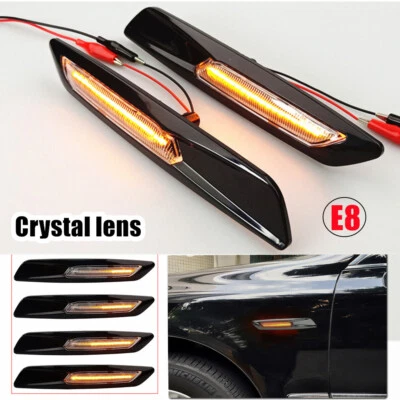 Clear Len For BMW 5 E60/E61 528i 530i 535i 550i LED Sequential Side Marker Light - Image 1 of 4