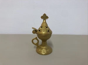 Weihrauchfass Räuchergefäss Dekoration Gold #A42 - Bild 1 von 8
