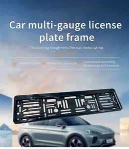EU Universal Auto Car License Plate Holder Frame European German Russian UK GE - Picture 1 of 11