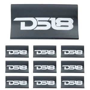 0 Gauge 3:1 Heat Shrink with DS18 Logo 10 Pack Black - Picture 1 of 4