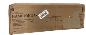 Hampton Bay Kendall Manor 29 in. 4-Light Brushed Nickel Vanity Light Clear Glass - Picture 1 of 3