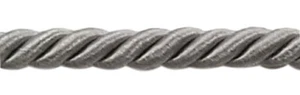 Silver Grey 3/8" Decorative Rope Cord Silver Chalice [By The Yard] - Picture 1 of 1