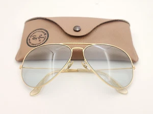 Vintage B&L Ray Ban Bausch & Lomb grau super Changeables 62mm vergoldet mit Etui - Bild 1 von 15
